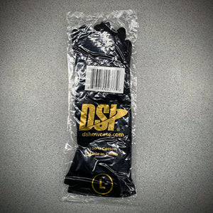 DSI Black Long Wristed Cotton Gloves (size xs-2xl)