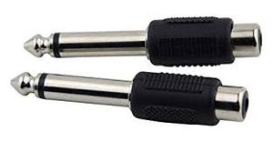 Pig Hog PA-RF14M RCA to 1/4" Adapter, 2 Pack