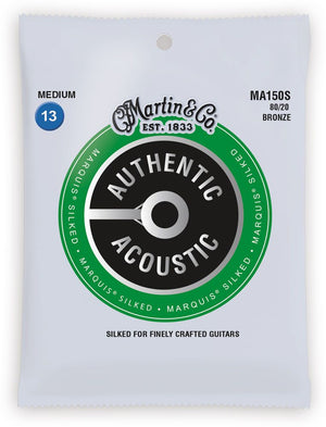 Martin MA150S Marquis Silked 80/20 Bronze Authentic Acoustic Guitar Strings Medium
